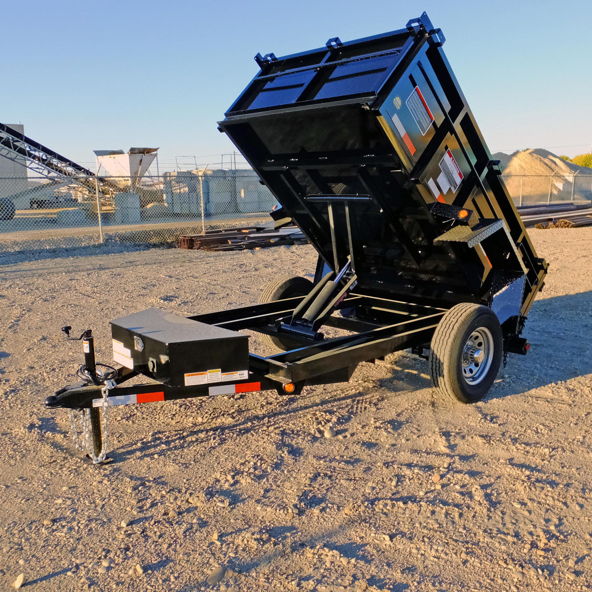 5ft-wide-dump-trailer-snake-river Snake River 5ft Wide Dump Trailer