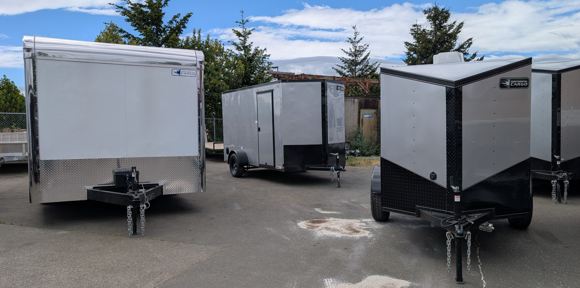 various-enclosed-cargo-trailers-for-sale-at-thomcat Various enclosed cargo trailers available for sale at Thomcat in Langford